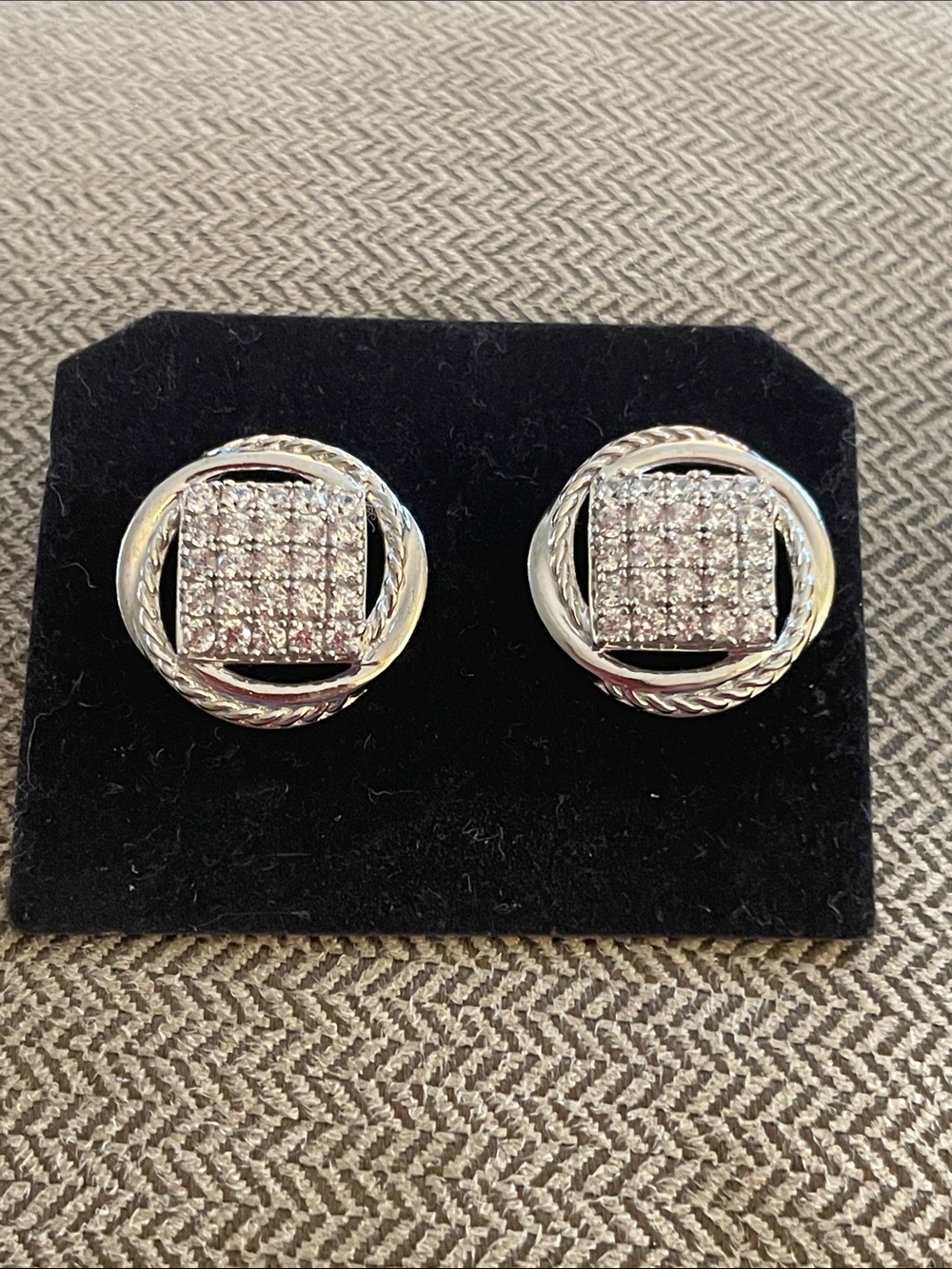STS Karis Sterling Silver Cubic Zirconia Earrings